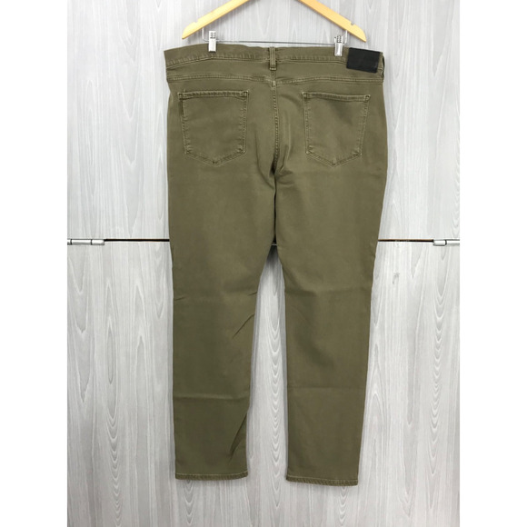 PAIGE Lennox JEANS Smokey Green Pants Men's 40 Stretch Casual - Picture 2 of 12